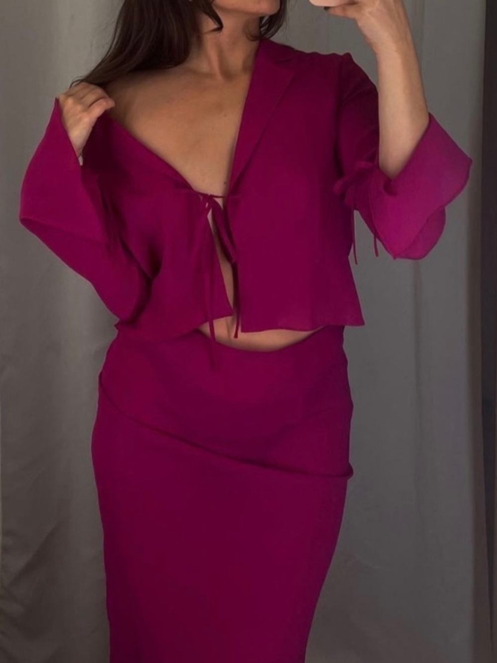 The Great Eros Fuchsia Two-Piece Set - Picture 2 of 7
